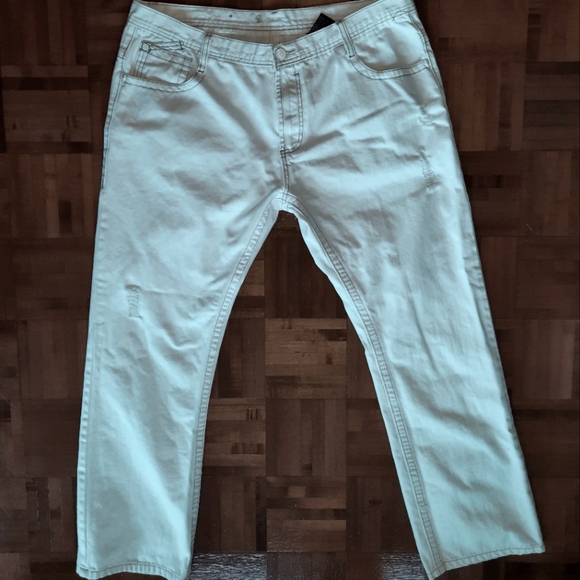 Men White Jeans Pant - Picture 4 of 4